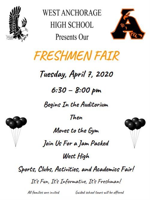 Freshmen Fair Flyer - text below image Freshmen Fair Flyer - text below image